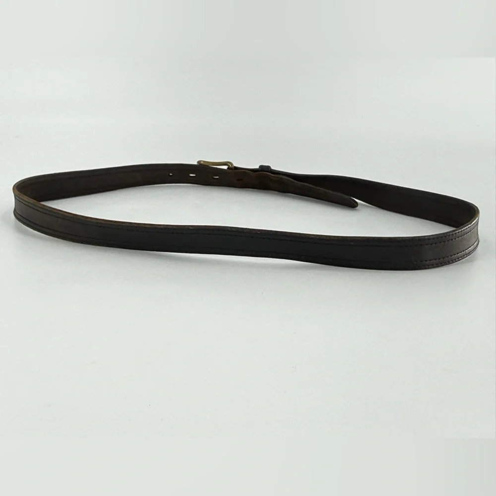 Vintage Worn In Leather Casual Streetwear Workwear Grandpa Belt‎ 46
